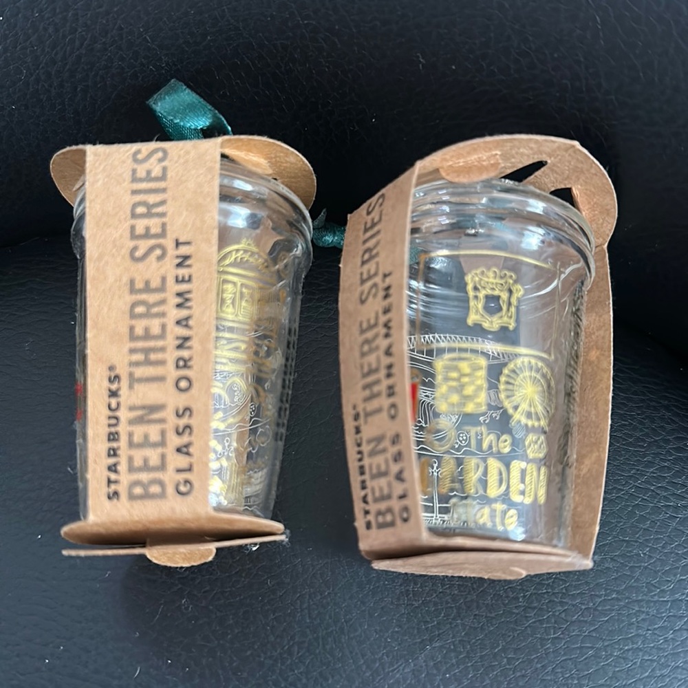 Starbucks glass ornament